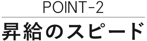 昇給のスピード